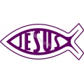 Sticker Peste dimensiune mare, decupat Jesus